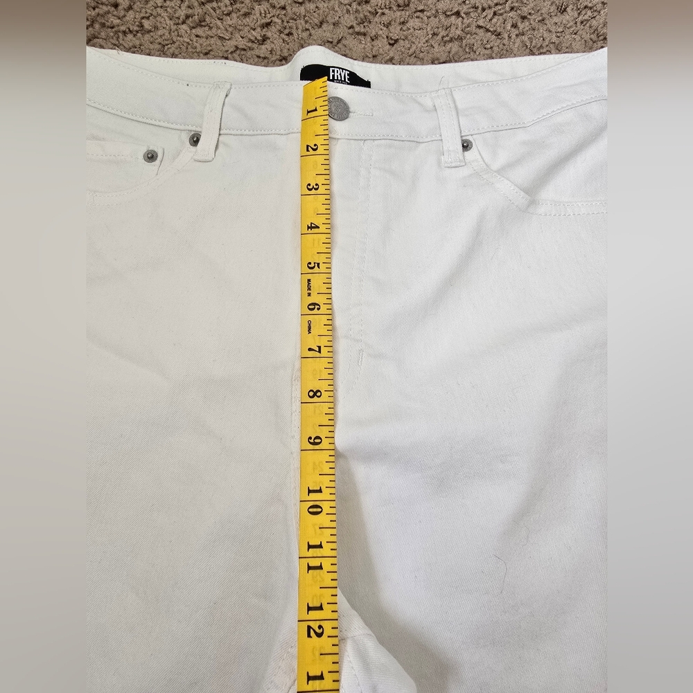 NWOT Frye High Waisted White Jeans Sz. 12/31 - Picture 7 of 10